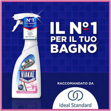 Carica l&#39;immagine nel visualizzatore di Gallery, Viakal Anticalcare Detersivo Spray per Bagno, 2 bottiglie da 700 ml, Fresco Profumo Ambi Pur, Rimuove Sporco e Batteri, Azione Totale Sul Calcare, Brillantezza Duratura, Maxi Formato
