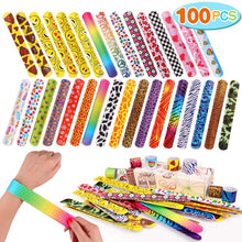 Carica l'immagine nel visualizzatore di Gallery, Lewo 100 PCS Slap Braccialetti Bomboniere con Cuori Colorati Emoji Animal... - Ilgrandebazar