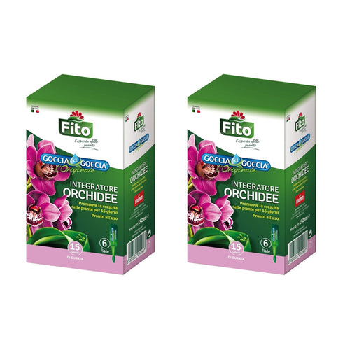 Concime per orchidee liquido Fito 2 confezioni con 6 fiale cad. - Ilgrandebazar