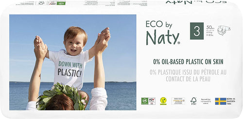 Eco by Naty, Taglia 3, 100 pannolini, 4-9kg, 3 (100 pannolini)