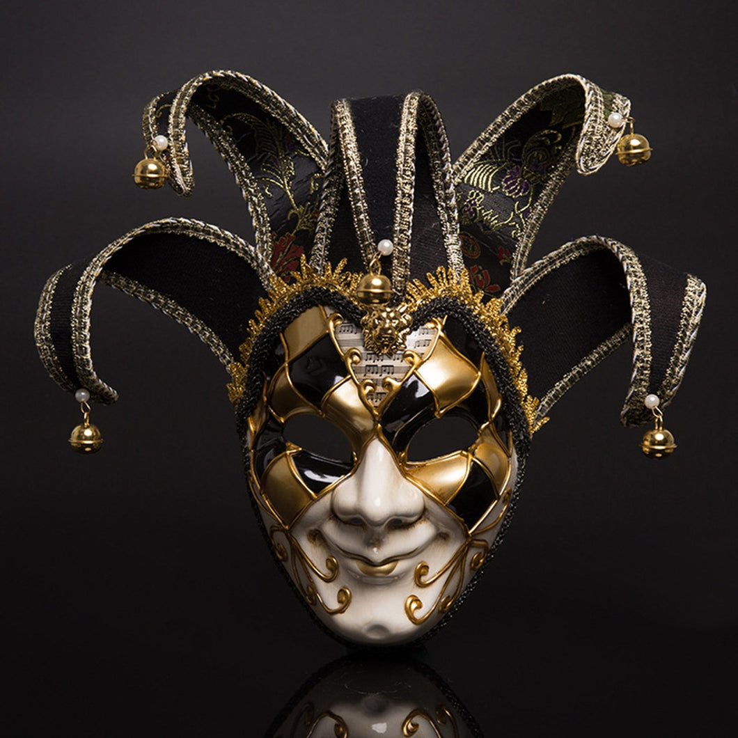 pitaya Maschera del Teatro di Carnevale Venezia Rosso e Blu a Due Colori...