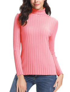 Abollria Maglione Donna Elegante a Collo Alto Maniche Lunghe per Inverno... - Ilgrandebazar