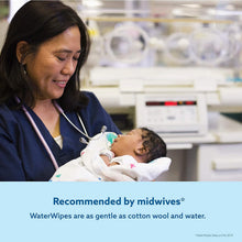 Carica l'immagine nel visualizzatore di Gallery, WaterWipes Salviettine Umidificate per la pelle sensibile dei bambini, 99,9% di acqua purificata, 12 Confezioni da 60