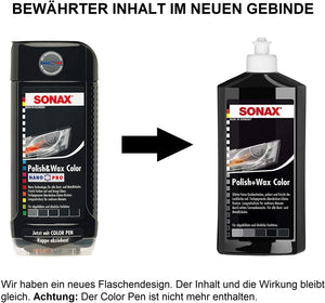 SONAX 296100 Polish e cera - nero, 500ml