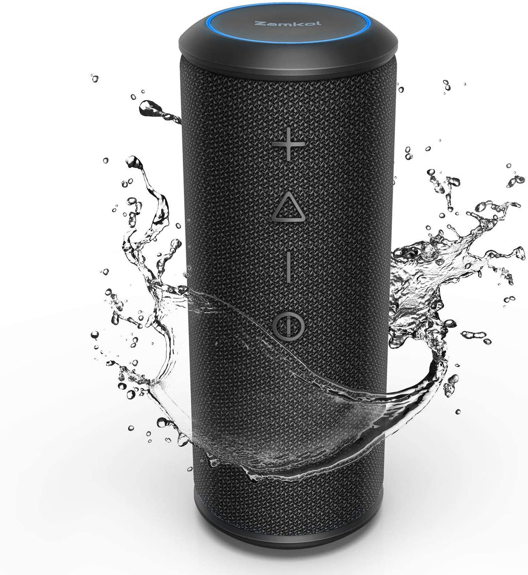 Zamkol 5200mAh Altoparlante Bluetooth, 4.2 Cassa Wireless Speaker, IPX6 Portatile Stereo Speaker, Bluetooth & AUX & TWS connection, Speakers with bass radiator, per Smartphone, Computer, TV