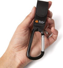 Carica l&#39;immagine nel visualizzatore di Gallery, Ganci per Passeggino, Baby Uma - Appendi la spesa &amp; le borse in tutta sicurezza sulla tua Carrozzina o sul Passeggino. Taglia universale, Nero, pacco da 2
