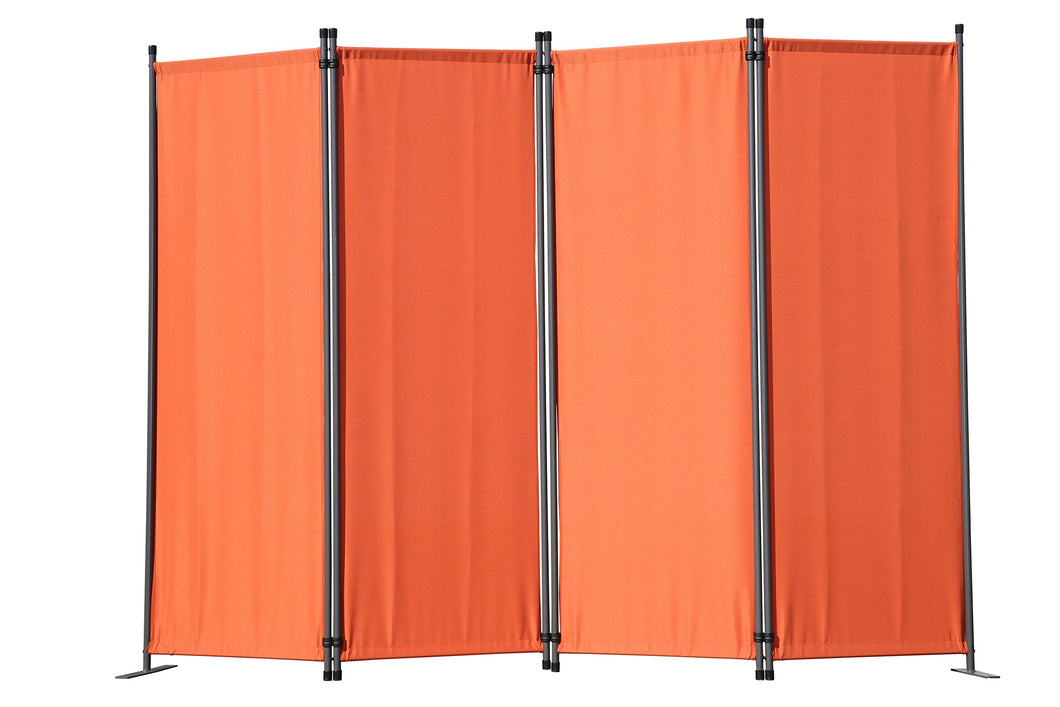 Angel Living Paravento Pieghevole di Design 4 pezzi 225x165 cm, Terracotta - Ilgrandebazar
