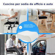 Carica l&#39;immagine nel visualizzatore di Gallery, DYNMC you Comodo Cuscino Rialzo Sedia Adulti - Rivestimento OEKO-TEX - Cuscino Poltrona, Spessore 13 cm, Mantiene la Forma - Cuscino per Sedia Ufficio, Auto Seduta Premium Grigio