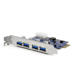 CSL - Scheda PCIe 4 Porte USB 3.0 - PCI Express 3 Plug e A: 4 porte - Ilgrandebazar
