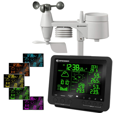 BRESSER 5-in-1 Centro Meteo Professionale con Display di 17 x 4 x 14 cm, nero - Ilgrandebazar