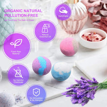 Carica l'immagine nel visualizzatore di Gallery, Bombe da Bagno, ShinePick Bath Bomb Set Regalo 8 Pezzi, con Oli Essenziali Naturali, Pulito e Idratante, Perfetto Regalo di San Valentino, Compleanno, Natale, Adatto a Bambini, Mamme, Mogli, Fidanzata