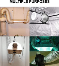 Carica l'immagine nel visualizzatore di Gallery, LOOTICH Condotti Tubo Flessibile in Alluminio da Ø 127mm Lunghezza 2,5m per HVAC Aerazione con 2 Morsetti in Acciaio
