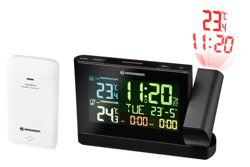 BRESSER, Stazione meteorologica Colour, con Display a 16.8x10.5x4.1 cm, Nero - Ilgrandebazar