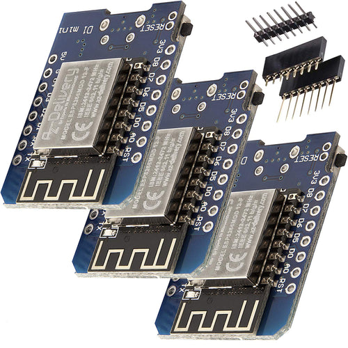 AZDelivery 3 x D1 mini con NodeMCU ESP8266-12E, 100% compatibile 3x Mini - Ilgrandebazar