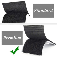 Carica l&#39;immagine nel visualizzatore di Gallery, MARCHONE Feltro Adesivo Biadesivo Set Strisce in Gancio e Anello Auto Nero - Ilgrandebazar