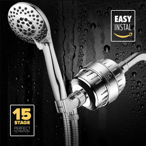 AquaHomeGroup Filtro doccia a 15 fasi, Doccia A 15 Fasi - Ilgrandebazar