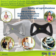 Carica l&#39;immagine nel visualizzatore di Gallery, Correttore Posturale Busto Tutore Fascia Schiena Correttore di Postura Spalle Schiena in Neoprene Traspirante Fascia Reggispalle Supporto Dorsale Uomo Donna Bambini Allevia Dolore Raddrizza Schiena