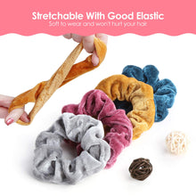 Carica l&#39;immagine nel visualizzatore di Gallery, Meamae care Elastici per capelli 50 colori(pcs), scrunchies velluto... - Ilgrandebazar