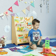 Carica l&#39;immagine nel visualizzatore di Gallery, SONGMICS Libreria di Tessuto per 62 x 28 x 72 cm, Finitura Acero, Multicolore - Ilgrandebazar