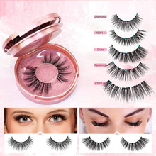 Carica l&#39;immagine nel visualizzatore di Gallery, Ciglia magnetiche, kit per ciglia e eyeliner magnetici aggiornati Aikvigss, ciglia magnetiche con eyeliner, ciglia finte 5 paia con pinzette, facili da indossare