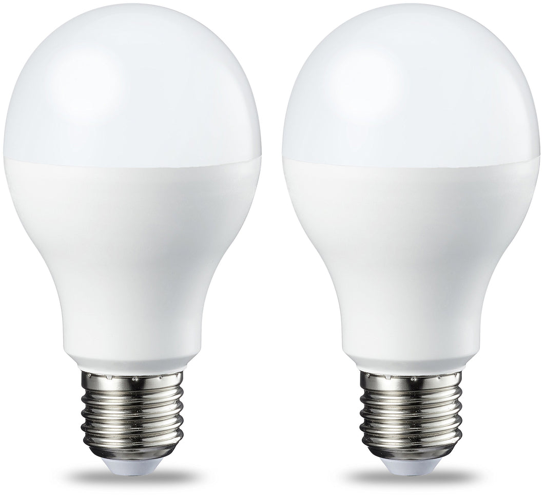 AmazonBasics Lampadina LED E27, 14W Confezione da 2, Bianco Caldo - Ilgrandebazar