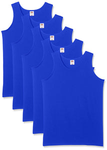 Fruit of the Loom 5-Pack Athletic Mens Canotta, Blu (Royal Blue), Large... - Ilgrandebazar