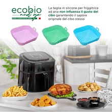 Carica l'immagine nel visualizzatore di Gallery, ECOBIO and GO 3 Teglie in Silicone per Friggitrice ad Aria, Qualità e Resistenza con più spessore, Diametro interno 16 esterno 19 Cm Accessori indispensabili per cucinare in modo sano e gustoso