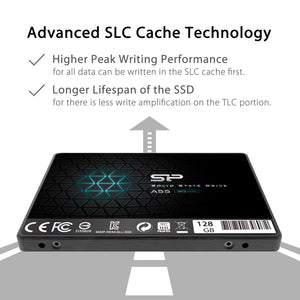 Silicon Power SSD 128GB 3D NAND A55 SLC Cache 128 GB, Upgraded version - Ilgrandebazar