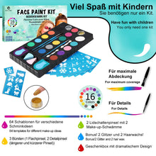 Carica l&#39;immagine nel visualizzatore di Gallery, Truccabimbi Kit Trucco Viso Bambini Trucchi Carnevale - Ilgrandebazar