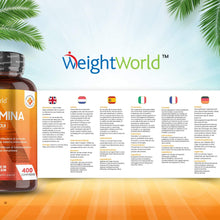 Carica l&#39;immagine nel visualizzatore di Gallery, VITAMINA D3 - Vit D3 ad Alto Dosaggio 2000ui - 400 Compresse Vegetali (Più di un Anno di Fornitura) - Contribuisce al Normale Funzionamento del Sistema Immunitario - Per Vegetariani - WeightWorld