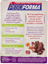 Carica l&#39;immagine nel visualizzatore di Gallery, Pesoforma Barrette - Cioccolato e Caramello, Pasti Sostitutivi Dimagranti, 12 x 31g