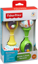 Carica l'immagine nel visualizzatore di Gallery, Fisher-Price Le Maracas per Neonati con Impugnature Soffici, Rafforza le Capacità Motorie e Sensoriali, Giocattolo per Bambini di 3 + Mesi, BLT33