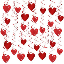 Carica l&#39;immagine nel visualizzatore di Gallery, TUPARKA 32 PZ San Valentino Glitter Cuore Ricciolo Appeso Decorazione per... - Ilgrandebazar