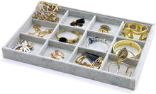 Carica l'immagine nel visualizzatore di Gallery, PuTwo Gioielli Organizzatore 12 Sezioni Lint cassetto Organizzatore display contenitore porta orecchini ideale e cassetti organizer