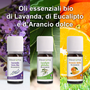 OLI ESSENZIALI BIOLOGICI di Lavanda, Eucalipto, Menta Piperita, Limone,... - Ilgrandebazar