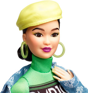 Barbie BMR1959 Bambola Snodata con Abito Fluorescente, GHT95