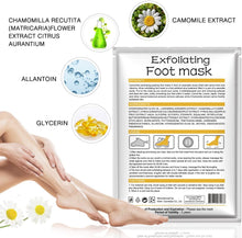 Carica l'immagine nel visualizzatore di Gallery, Maschera dei Piedi, LeSB 2 Paia Maschera Piedi Peeling Esfoliante, Maschera Piedi Esfoliante, Rimuovere Calli, la Pelle Morta e Odore Piedi, Rendere Piedi Morbidi (camomilla)