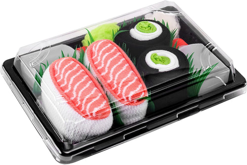 Rainbow Socks - Donna Uomo Calzini Sushi Salmone Cetriolo Maki - 2 Paia