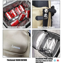 Carica l&#39;immagine nel visualizzatore di Gallery, Borsa Termica Pranzo, Luxuvee Porta Pranzo Grande capacità 14L Cachi - Ilgrandebazar