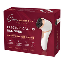 Carica l&#39;immagine nel visualizzatore di Gallery, Own Harmony Roll Pedicure Elettrico Ricaricabile CR2100 - Cura dei Piedi Attrezzi Professionale per Talloni Screpolati e Pelle Secca - Potente Lima Elettrica per Calli e Duroni con 3 Rulli (Cavo USB)