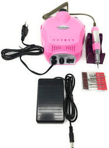 FRESA RICOSTRUZIONE UNGHIE PRO 25000 GIRI SET MANICURE PEDICURE NAIL ART DM-202