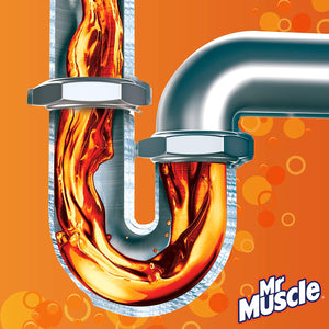 Mr Muscle Rapido, Stura lavandini e Scarichi, Monodose, Disgorgante Tubi, 500 ml 0.5 L
