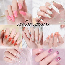 Carica l'immagine nel visualizzatore di Gallery, YORFULL Gel per Unghie Ricostruzione Kit, 7 pezzi Estensione delle Unghie,Unghie Extension Gel Set ,con Unghie Finte/Pennello/ Base e Top coat