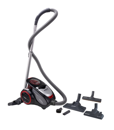 Hoover Xarion PRO XP15 Traino Multiciclonico Senza Sacco, 800 W, Nero/Rosso - Ilgrandebazar