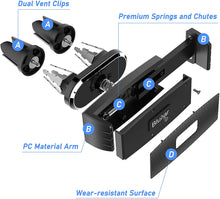 Carica l&#39;immagine nel visualizzatore di Gallery, Blukar Supporto Cellulare Auto, Universale Supporto Telefono, Porta Cellulare Auto, 360 ° di Rotazione Supporto Auto Smartphone