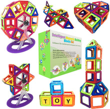 Carica l&#39;immagine nel visualizzatore di Gallery, Desire Deluxe 94 Pezzi Costruzioni Magnetiche per Bambini Gioco Educativo e Creativo per Bimbi da 3 Anni Plastica ABS Alimentare Atossica 94 Blocchi Magnetici con Angoli Smussati Diverse Forme