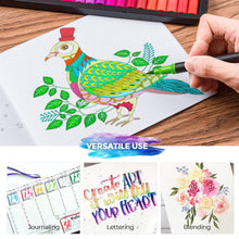 Carica l&#39;immagine nel visualizzatore di Gallery, Hethrone Pennarelli Acquerello Professionali 100 Colori Brush Multicolore - Ilgrandebazar