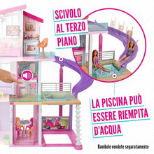 Carica l&#39;immagine nel visualizzatore di Gallery, Barbie Casa dei Sogni per Bambole con 8 Stanze, Garage, Scivolo, Piscina, Ascensore e Accessori, per Bambini 3 + Anni, FHY73