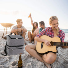 Carica l'immagine nel visualizzatore di Gallery, Lifewit Borsa Termica Zaino Termico Porta Pranzo Borsa Frigo Isoterma per Alimenti Mantenere Caldo o Freddo per Pic-nic/all'Aperto/Barbecue/Campeggio/Eventi Sportivi/Viaggio (18L grigio)