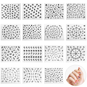 Adesivi Unghie, Diealles 50 Fogli 3D Design Nail Art Stickers Design... - Ilgrandebazar